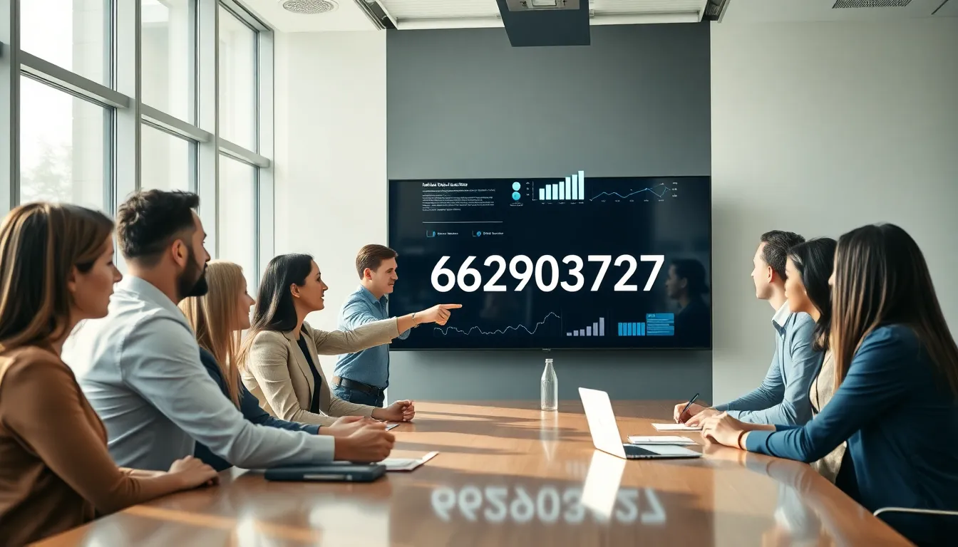 diverse professionals analyzing data in a modern office.