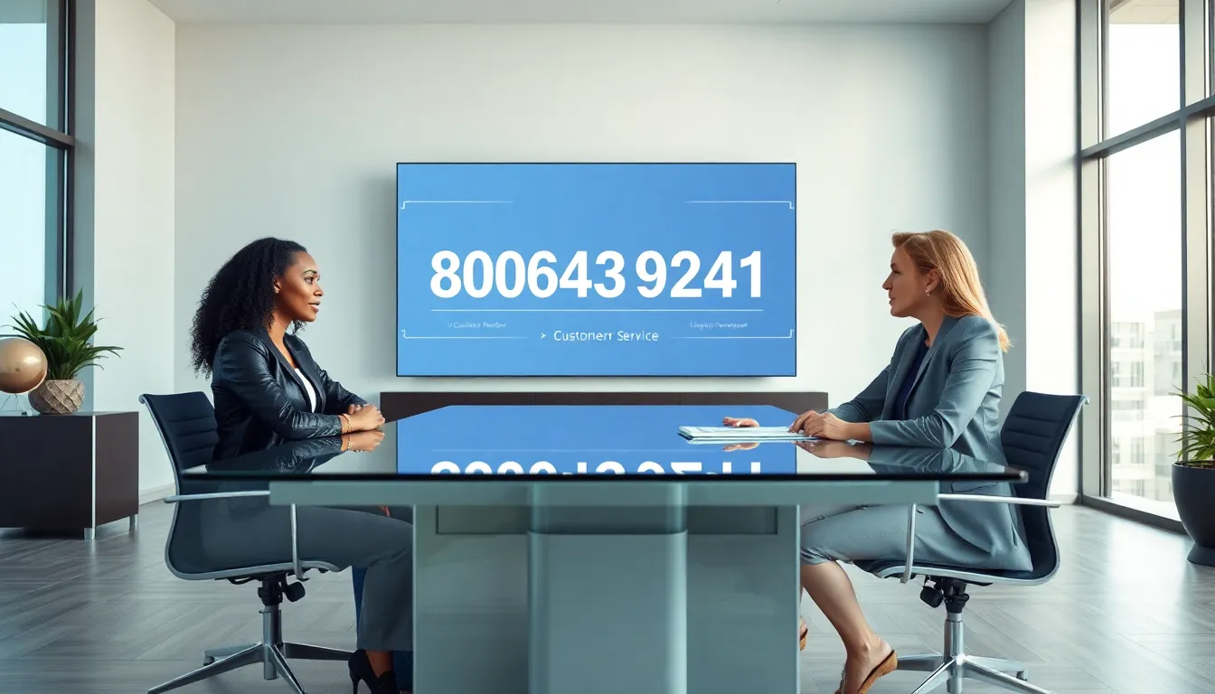 diverse team discussing a toll-free number in a modern office.